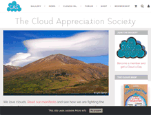 Tablet Screenshot of cloudappreciationsociety.org